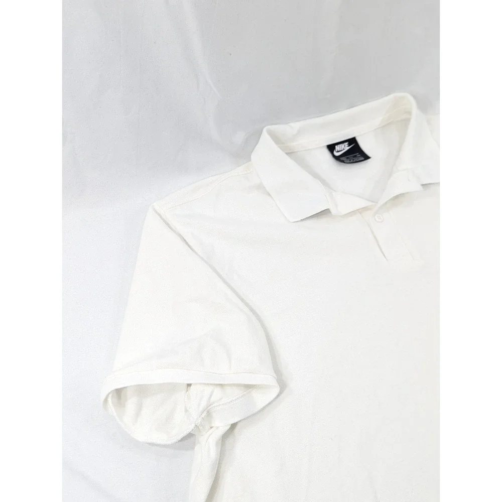Vintage Nike Heavy Knit Cotton Polo Liverpool‎ Football Club Men's XXL White